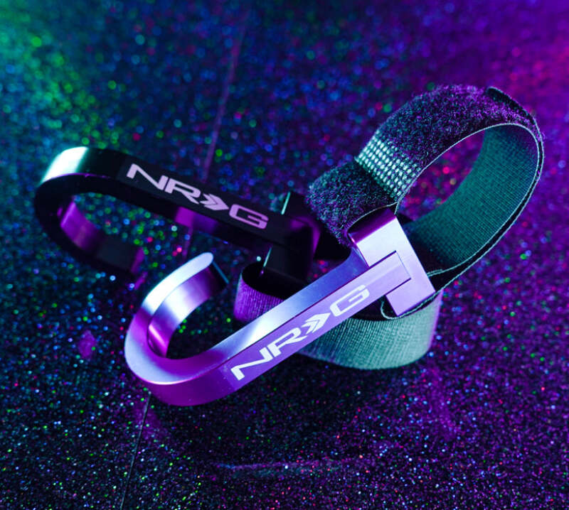 NRG CNC Aluminum Steering Wheel Hook - Titanium