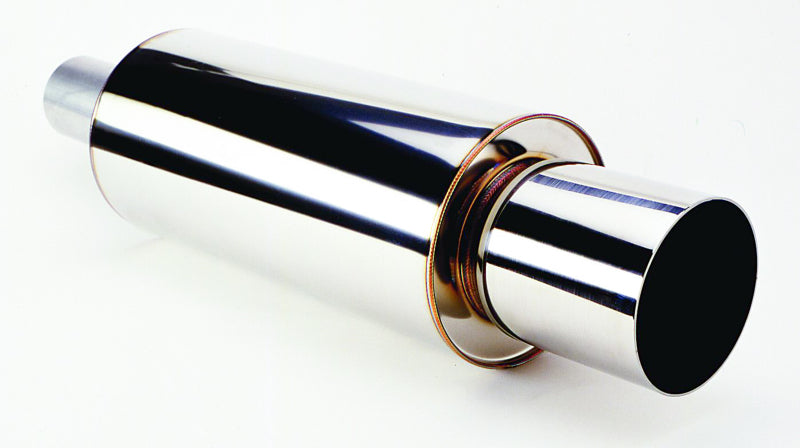 HKS Universal SS Hi-Power Muffler 120mm Tip 75mm Piping SUS304 NO COATING - OneFastShop