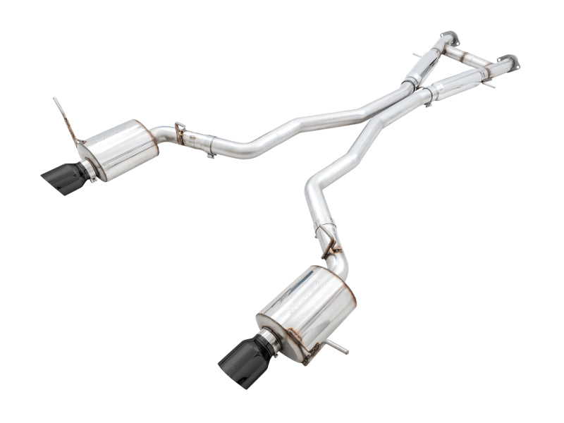 AWE Tuning Touring Edition Exhaust - Jeep Grand Cherokee SRT 2020 - Diamond Black Tips - OneFastShop