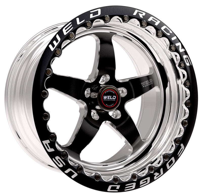 Weld S71 17x10 Black Wheel 5x115mm BP 6.7in BS High Pad Beadlock MT