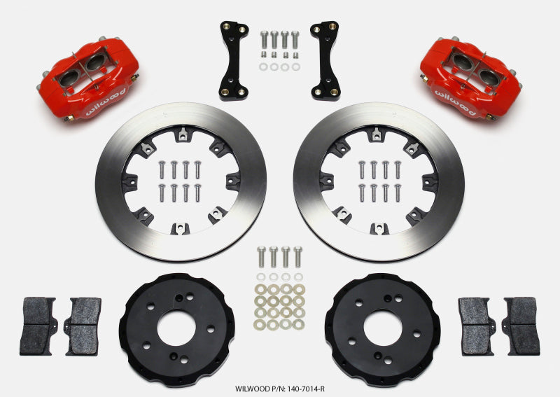 Wilwood Forged Dynalite Front BBK 12.19in - Honda Civic, Acura RSX 2002-2006 - Red