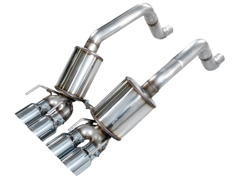 AWE Tuning Touring Edition Axle-Back Exhaust - C6 Corvette (2005-2008), Chrome Silver Tips