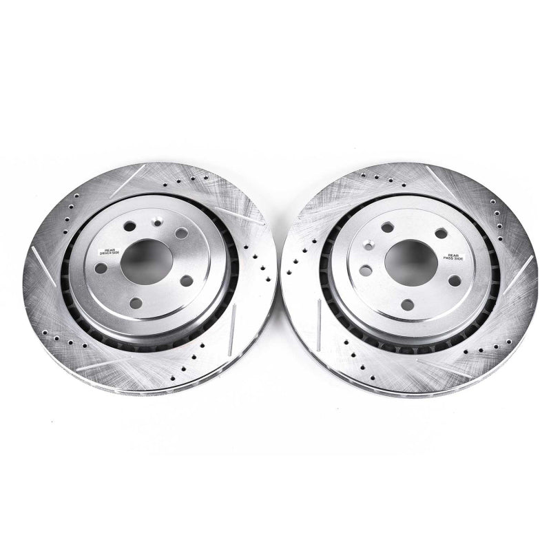 PowerStop Evolution Drilled & Slotted Rear Rotors - Cadillac ATS 16-18 - OneFastShop
