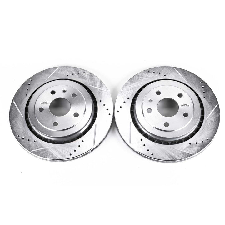 PowerStop Evolution Drilled & Slotted Rear Rotors - Cadillac ATS 16-18 - OneFastShop