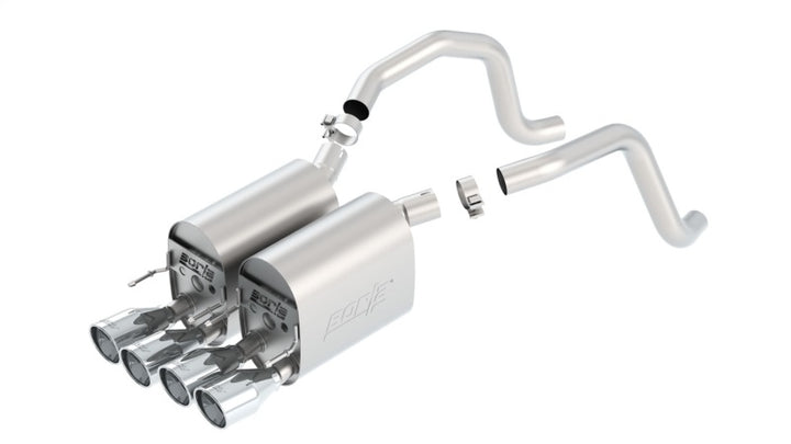 Borla Touring SS Rear Section Exhaust for 05-08 Corvette 6.0L/6.2L RWD