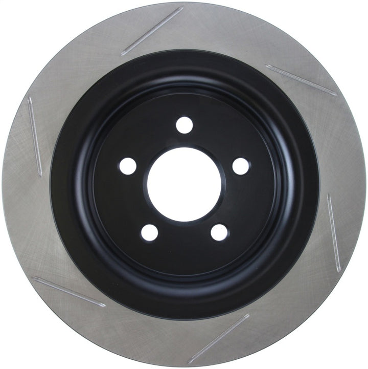 StopTech Left Rear Slotted Brake Rotor for 2015 Ford Mustang GT with Brembo Brakes - OneFastShop