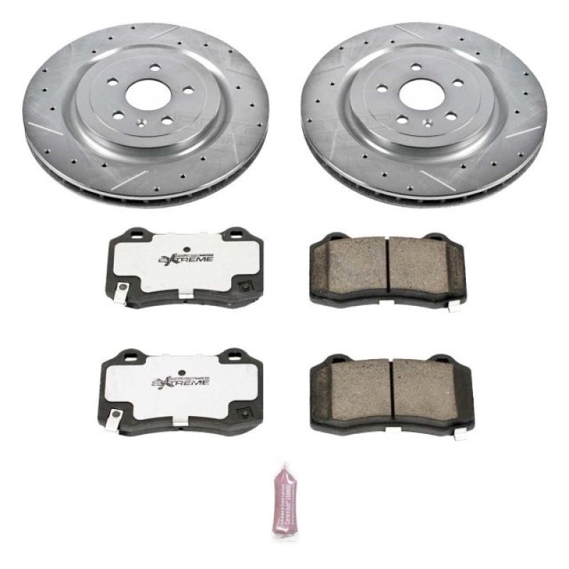 PowerStop Z26 Street Warrior Brake Kit for 09-15 Cadillac CTS Rear - OneFastShop
