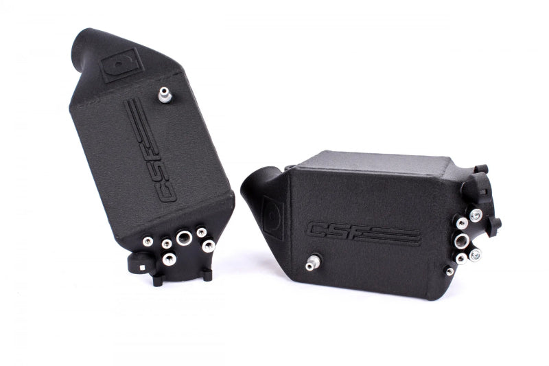 CSF Twin Charge-Air-Cooler Set Crinkle Black for 12-16 BMW M5 F10 / 12-18 BMW M6 F06 F12 F13