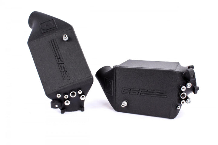CSF Twin Charge-Air-Cooler Set Crinkle Black for 12-16 BMW M5 F10 / 12-18 BMW M6 F06 F12 F13