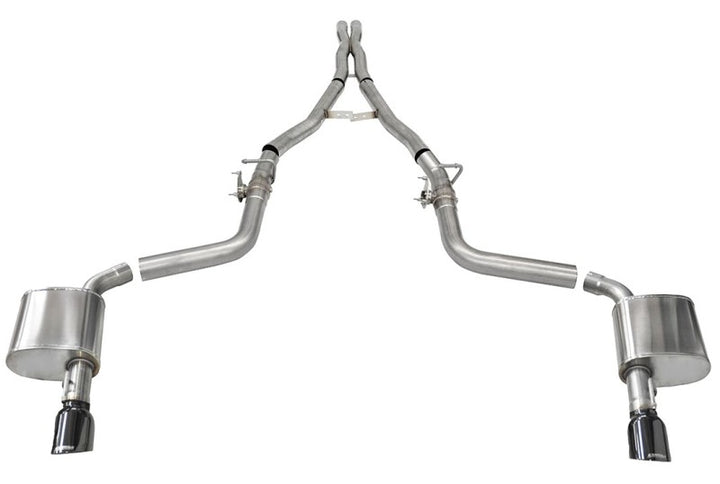 CORSA Performance 2.75in Valved Catback DRE Exhaust for 2015-2023 Dodge Charger SRT Hellcat Redeye with Single 4.5in Black PVD Tips