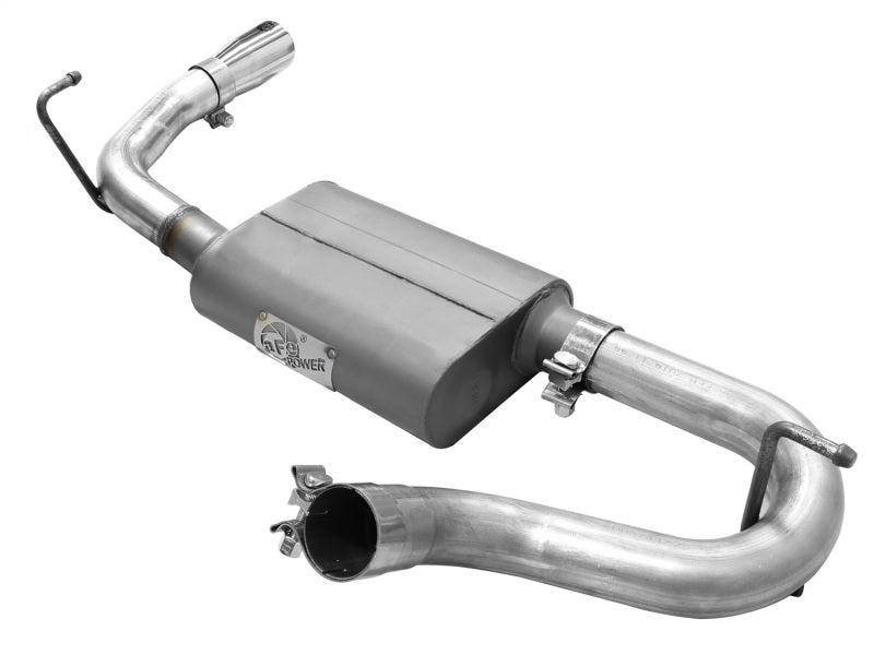 aFe Scorpion 2-1/2in Steel Axle-Back Exhaust 07-18 Jeep Wrangler JK V6-3.6/3.8L