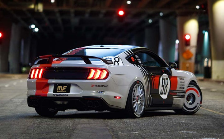 Magnaflow Cat Back Stainless Steel 2.5in Competition Exhaust 4.5in Tips for 2015 Ford Mustang Ecoboost