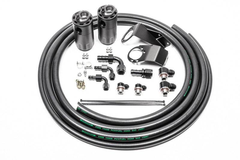 Radium Engineering Dual Catch Can Kit for 89-94 Nissan S13 - Fluid Lock, Fits 240SX Base, LE, SE, XE
