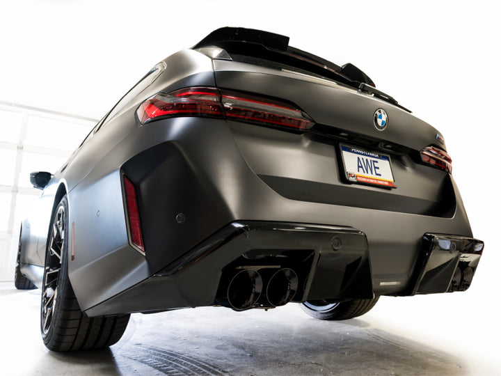 AWE Tuning BMW G90/G99 M5 Track Edition Cat-Back Exhaust Diamond Black Tips