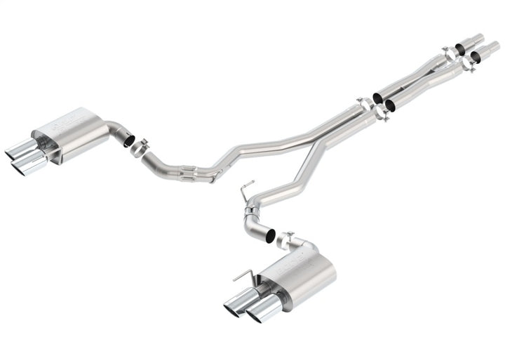 Borla ATAK 3in Cat-Back Exhaust w/Polished Tips for 2018-2023 Ford Mustang GT 5.0L AT/MT (w/o Valves)