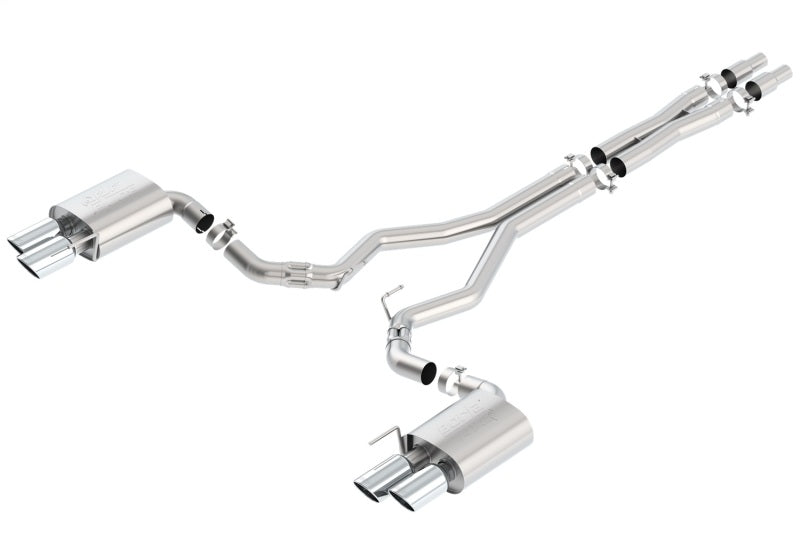 Borla ATAK 3in Cat-Back Exhaust w/Polished Tips for 2018-2023 Ford Mustang GT 5.0L AT/MT (w/o Valves) - OneFastShop