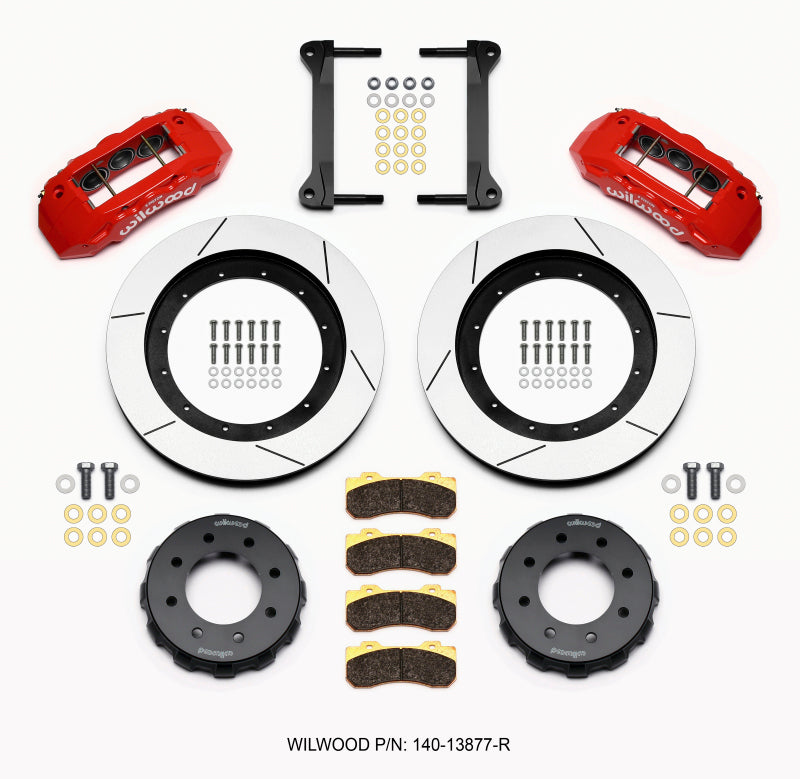 Wilwood TX6R Front Kit 16.00in Red for 1999-2010 GM H2 Truck SUV 2500 - OneFastShop