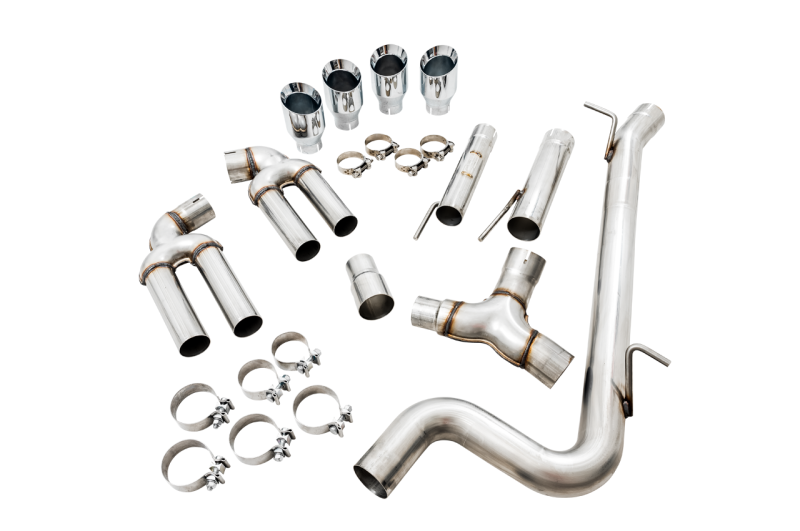 AWE Tuning Audi 8V S3 Track Edition Exhaust w/Chrome Silver Tips 102mm.