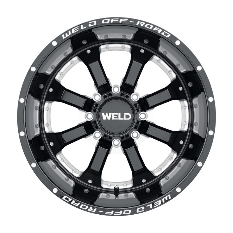 Weld Off-Road W125 Wheel 20x10 for 6x135 Bolt Pattern – ET-18 Backspace 4.75 Gloss Black (87.1)