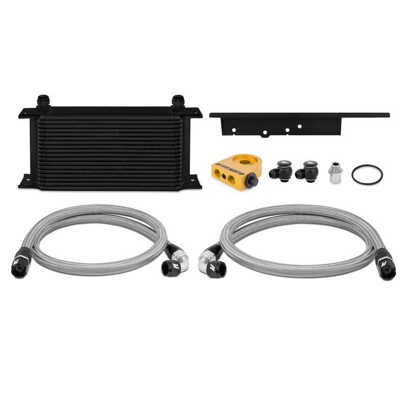 Mishimoto Oil Cooler Kit Thermostatic Black 03-09 350Z - OneFastShop