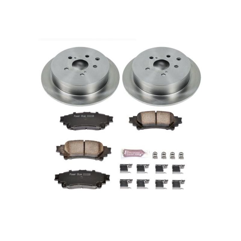 PowerStop Rear Autospecialty Brake Kit with Z17 Pads for 10-15 Lexus RX350 - OneFastShop