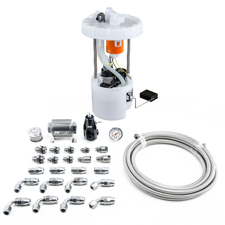 DeatschWerks DW400 Pump Module & Return Kit with PTFE Fuel Lines for 06-11 Honda Civic Si K20 - OneFastShop