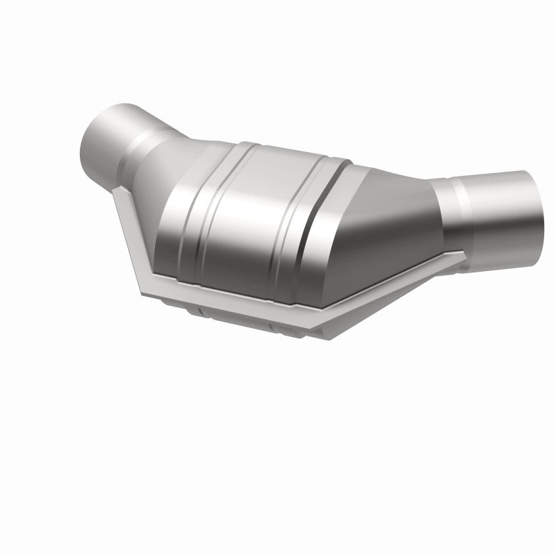 Magnaflow Conv Univ 2 Angled In/Out Stainless Steel Catalytic Converter for 1987-1995 Ford Lincoln Mercury Subaru Models - OneFastShop