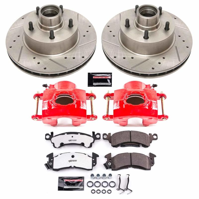 PowerStop Z26 Street Warrior Front Brake Kit with Calipers - Buick LeSabre 79-86 - OneFastShop