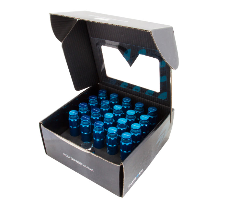NRG 700 Series Steel Lug Nut Set M12x1.5 - 21 Pc with Locks - Blue, image 3
