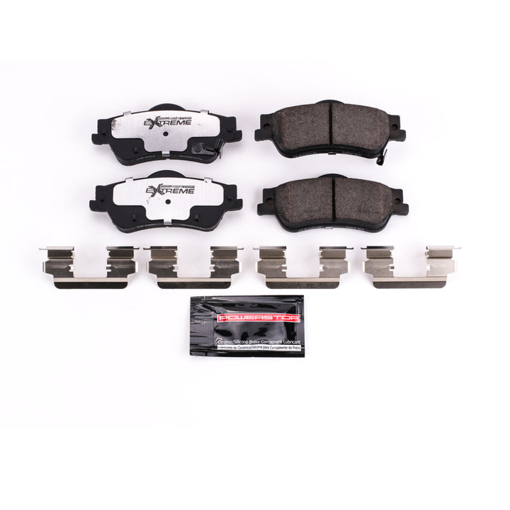 PowerStop Rear Z26 Extreme Street Brake Pads with Hardware for 11-17 Chevrolet Caprice PPV and 14 Chevrolet SS Base - OneFastShop