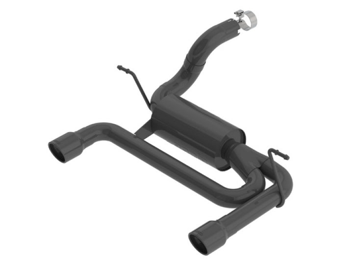 Borla Axle Back Exhaust with Black Coating for 2018 Jeep Wrangler JL/JLU 3.6L (2DR/4DR) - OneFastShop