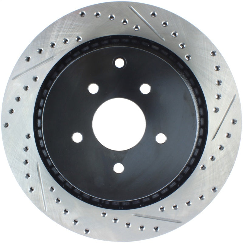 StopTech Rotor SportStop Slotted Drilled Rear Left 09 FX50 - OneFastShop
