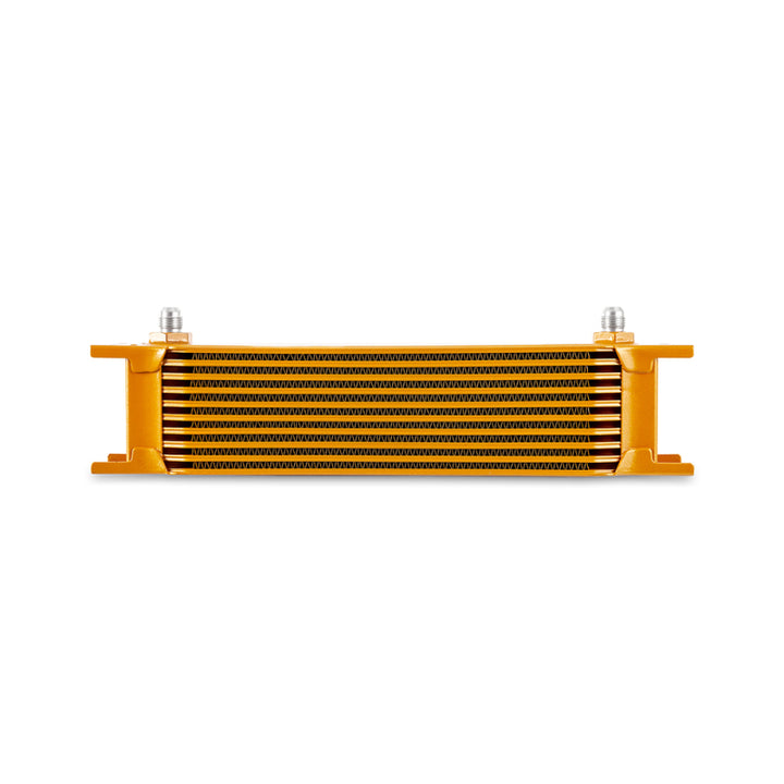 Mishimoto Oil Cooler 10 Row -6AN Gold Universal Fit - OneFastShop