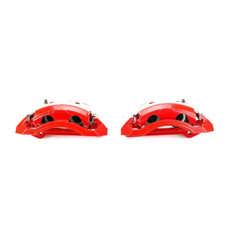 PowerStop Front Red Calipers with Brackets Pair for 00-02 Dodge Ram 2500 and 3500
