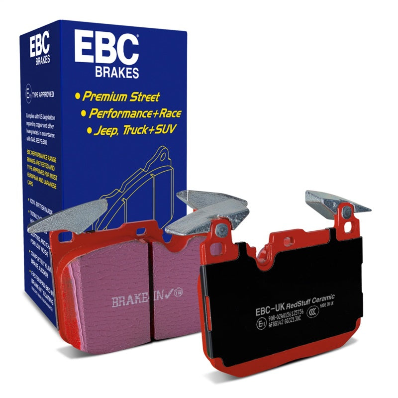 EBC Redstuff Front Brake Pads for 2015-2018 BMW M3 3.0 Twin Turbo (F80) - OneFastShop