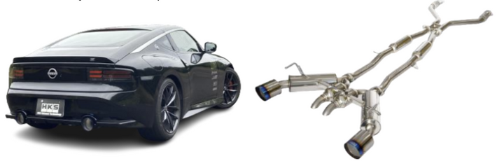 HKS Full Dual Muffler RZ34 VR30DDTT Performance Upgrade