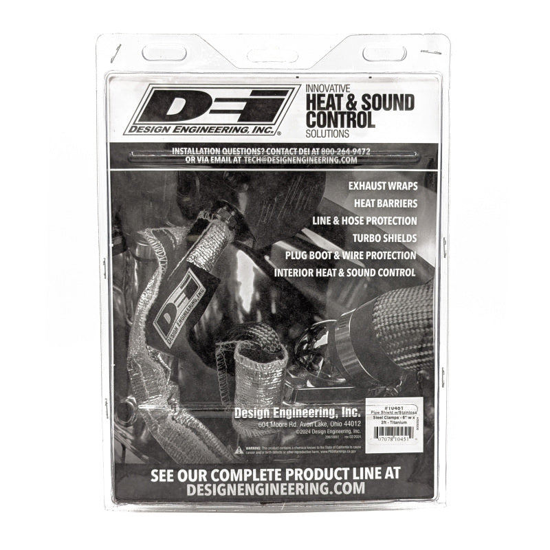 DEI Pipe Shield with Stainless Steel Clamps 6in x 24in Titanium