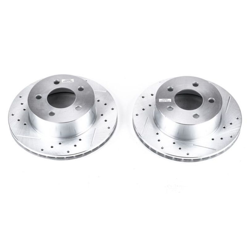 PowerStop Front Evolution Drilled & Slotted Rotors for 90-99 Jeep Cherokee - OneFastShop