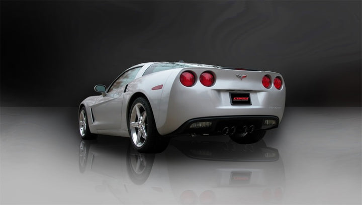 Corsa Black Sport Axle-Back Exhaust for Chevrolet Corvette C6 6.2L V8 (2009-2013)