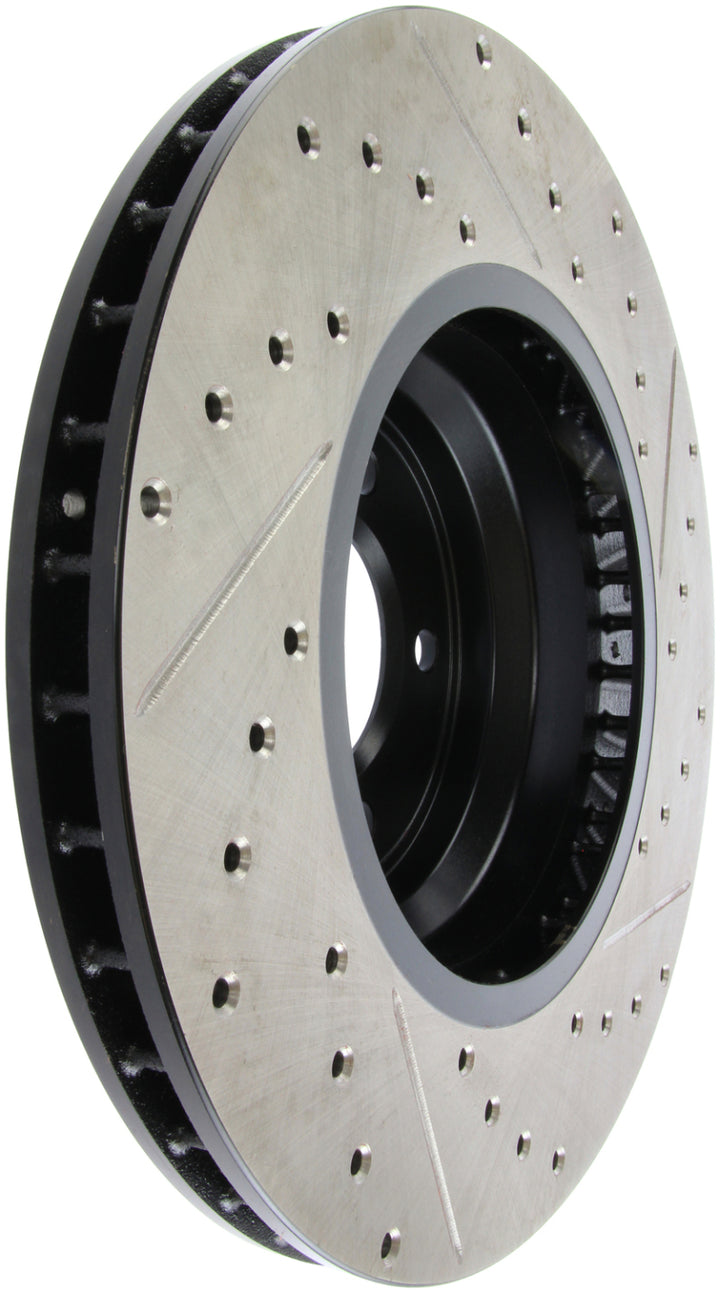 StopTech Slotted & Drilled Right Front Rotor for 07-09 BMW 335 (E90/E92/E93) - OneFastShop