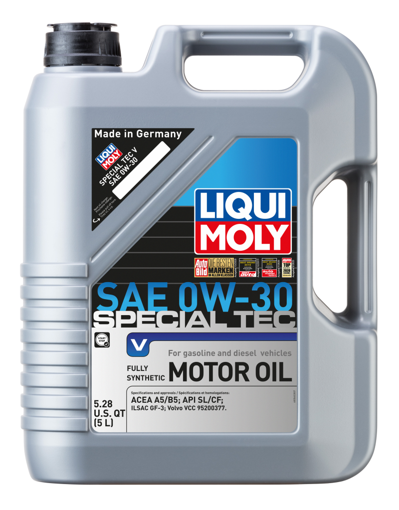 LIQUI MOLY 5L Special Tec V Motor Oil SAE 0W30 for Cadillac Chevrolet Honda Jaguar Volvo and More