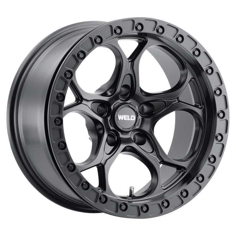 Weld Off-Road W901 17X9.0 Ledge Beadlock 5X127 ET-35 BS3.625 Satin Black 71.5 (71.5)