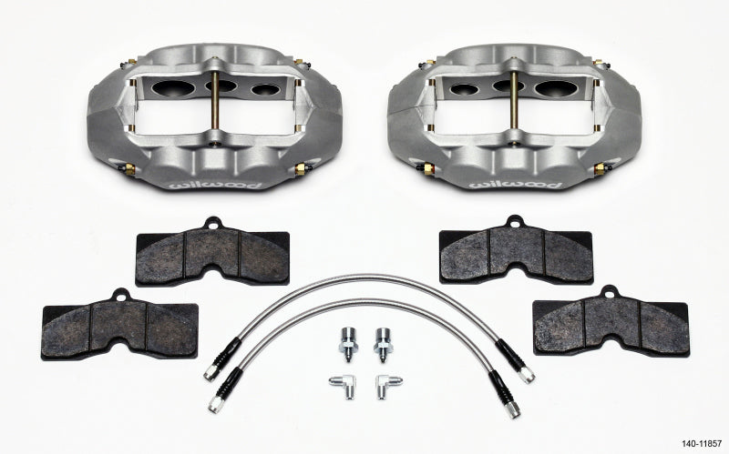 Wilwood D8-6 Front Caliper Kit Clear Six Piston Fit C2/C3 65-82 Corvette - OneFastShop