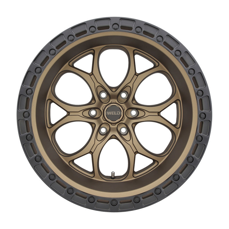 Weld Off-Road W106 Ledge Wheel 20X9 6X139.7 ET00 BS5.00 Satin Bronze Black Ring (106.1)