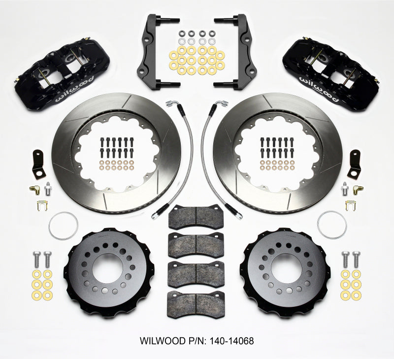 Wilwood AERO4 Slotted Rear Big Brake Kit with Lines - Dodge Charger / Challenger 2012-2015