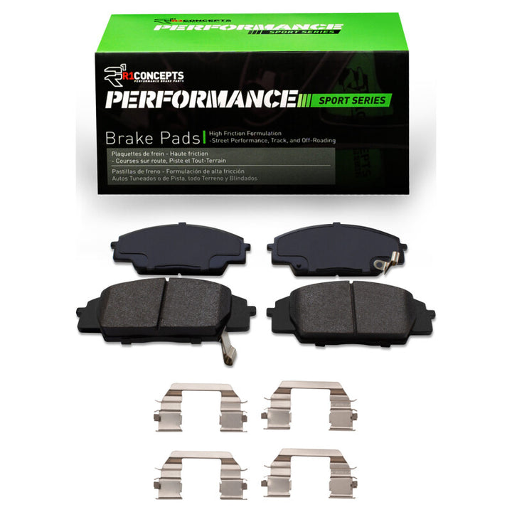 R1 2000-2011 Acura RSX Front R1 Performance Sport Pads and Hardware Kit