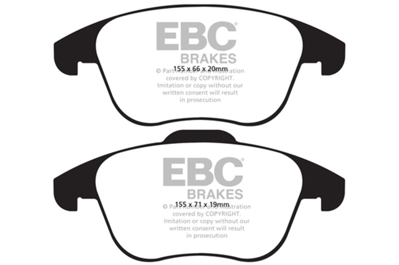 EBC Redstuff Front Brake Pads for Audi Q3 2.0 Turbo (2015+)