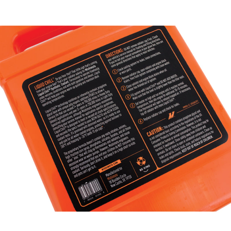 Mishimoto Liquid Chill Synthetic Engine Coolant Premixed - Nontoxic Propylene Glycol-Based - Ready to Use - All Water-Cooled Engines