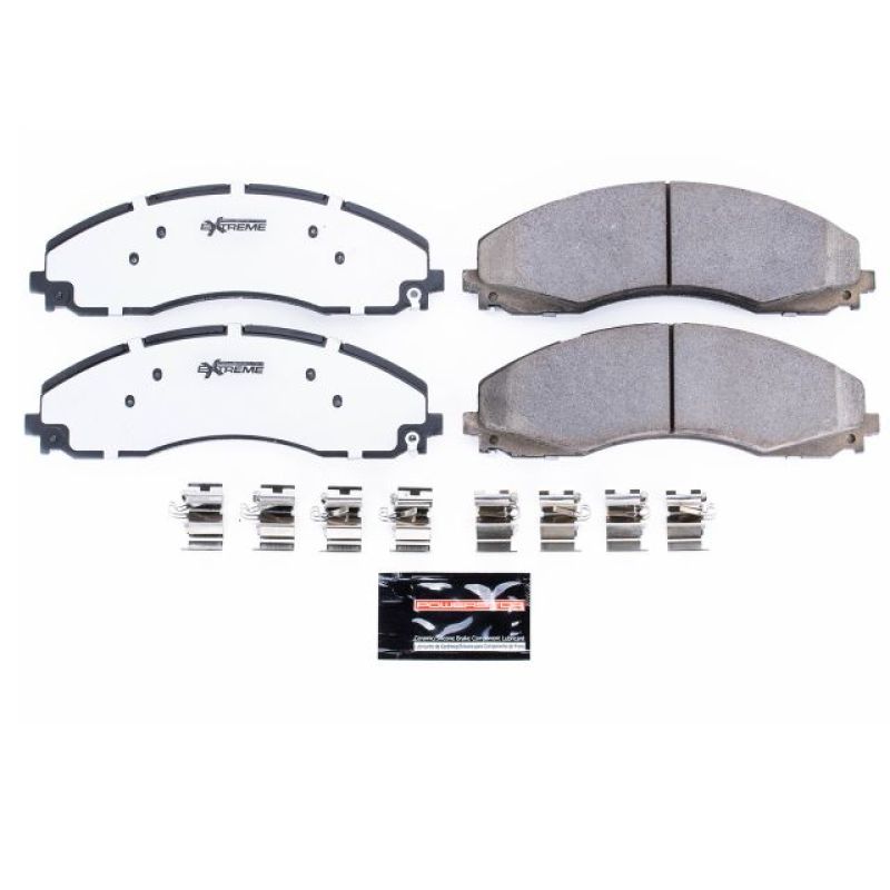 PowerStop Z36 Truck & Tow Brake Pads With Hardware For 17-19 Ford F-450 Super Duty