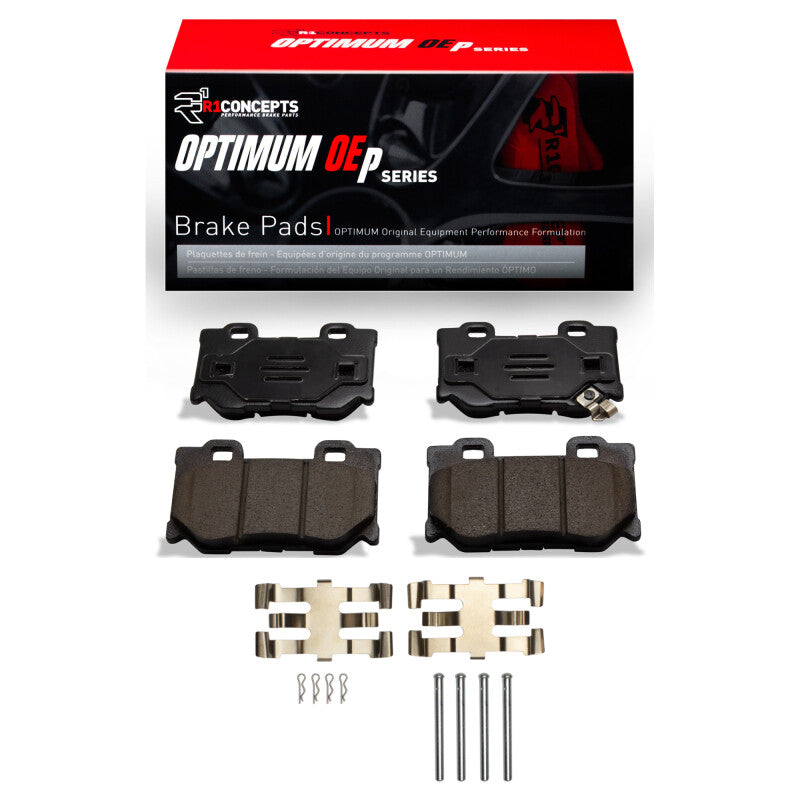 R1 2008-2025 Infiniti FX50 Rear R1 Optimum OE Pads and Hardware Kit